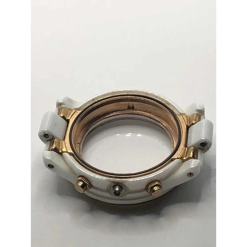 Michael Kors Watch Parts Case Only 40mm White Ceramic W/Crystal GY370